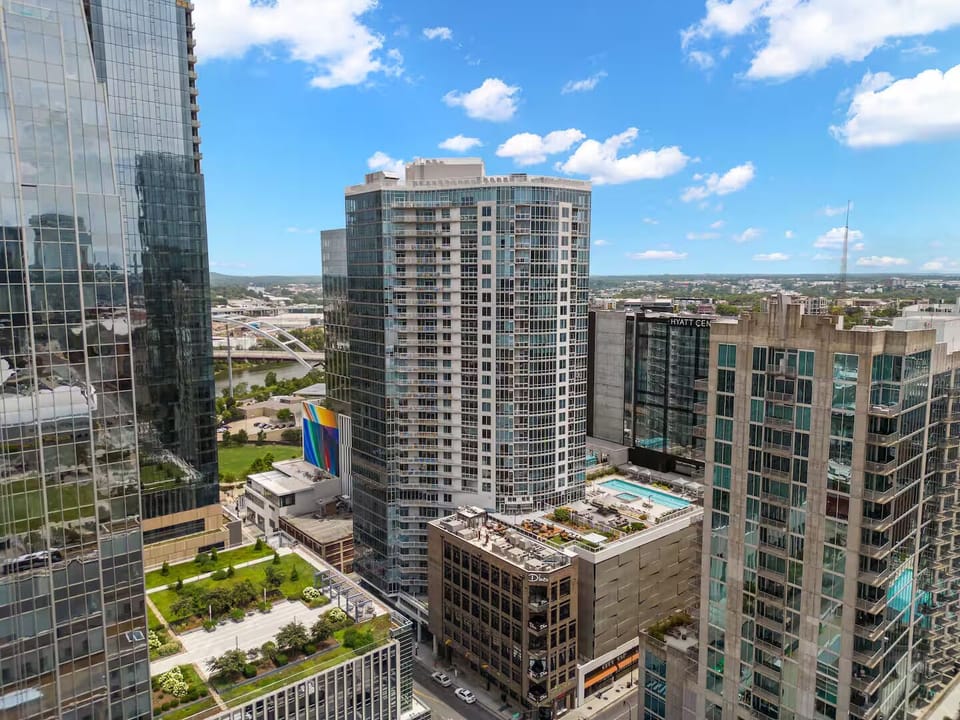 Take in sweeping city views from above the neighborhood.