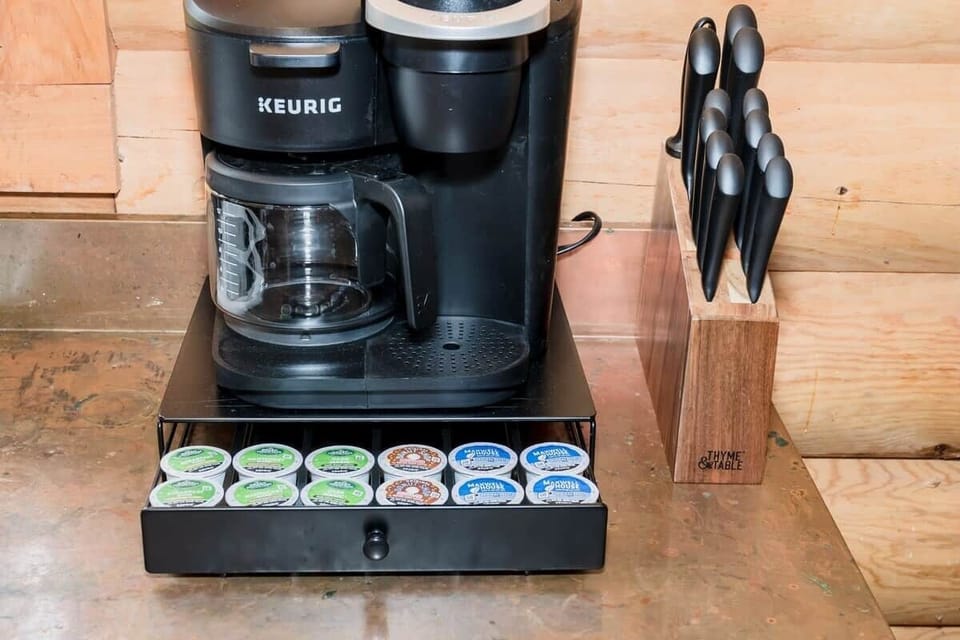 Savor a single cup or sip on twelve with the Keurig K-Duo Essentials coffee maker!