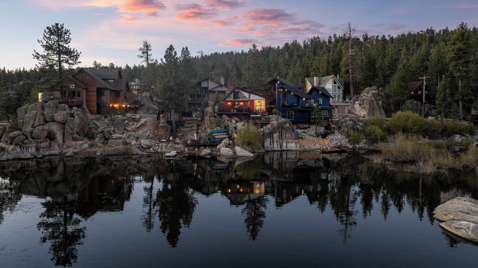 View of Home from Lake - View of home from Lake. Two decks with stunning lake views