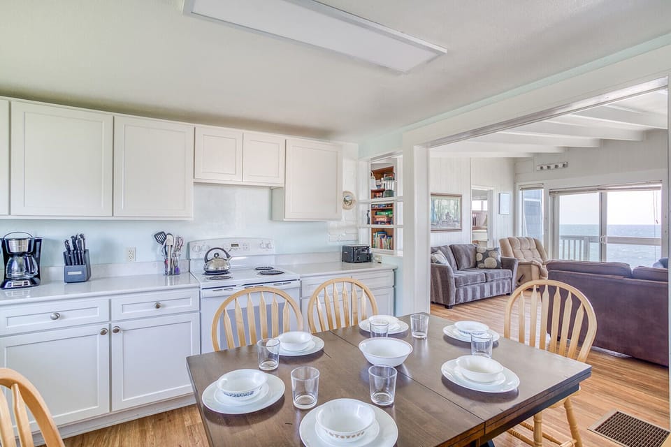 Your bright, open kitchen flows seamlessly into the cozy living space, perfect for preparing meals while staying connected with family.