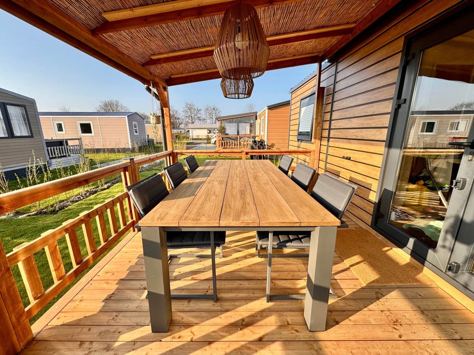 Covered dining area
