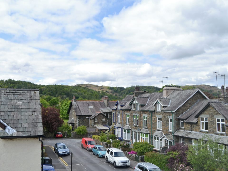 Views over town and country from upstairs | Water Howes Cottage, Ambleside