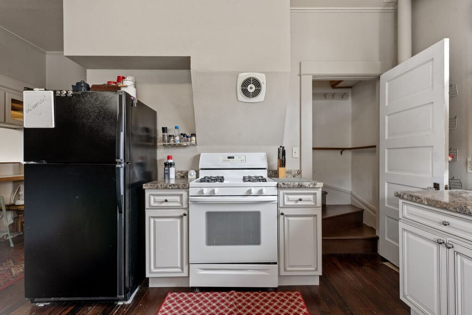 Large kitchen with space to gather