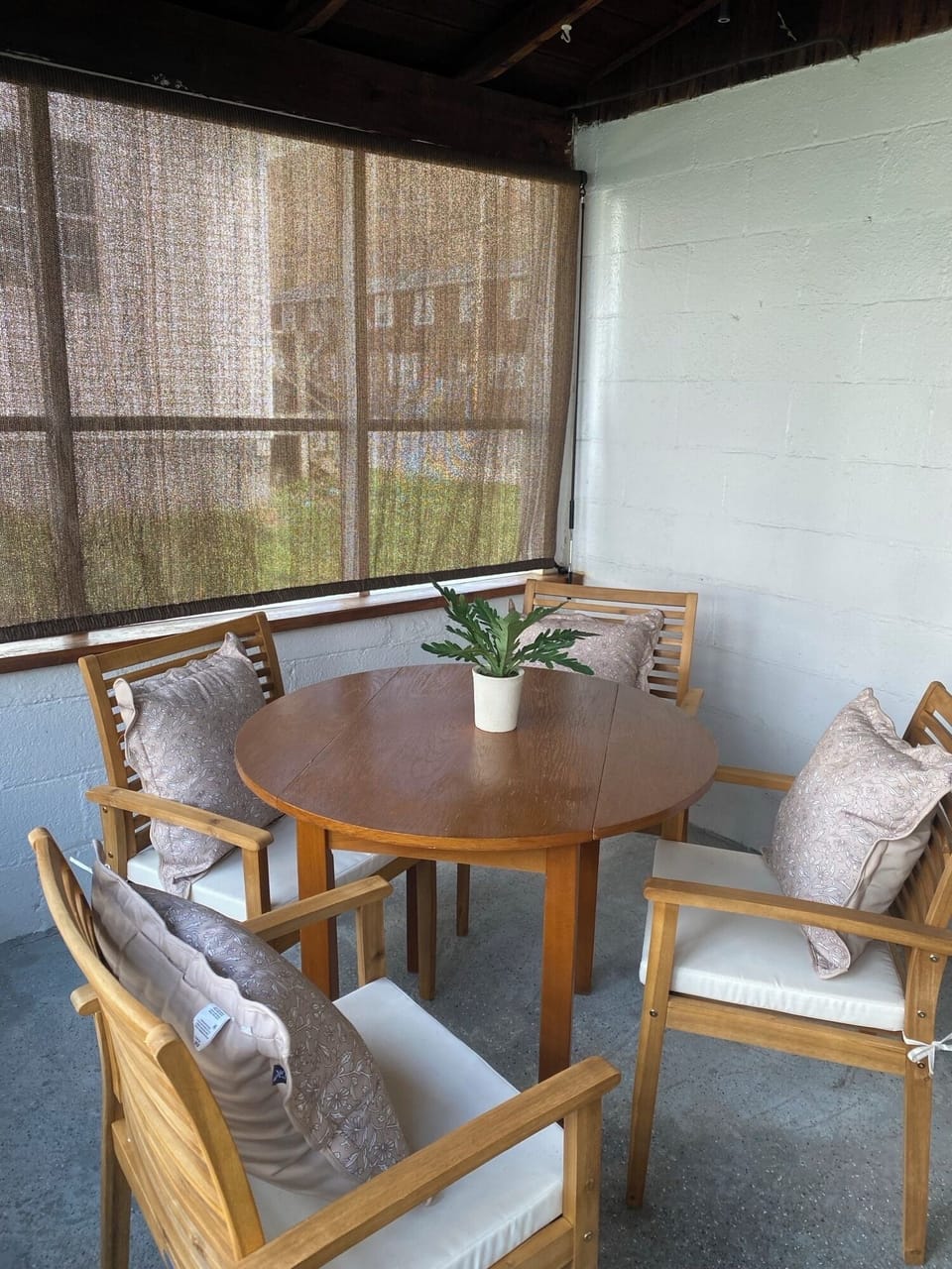 Screened in Porch with Bike Rack