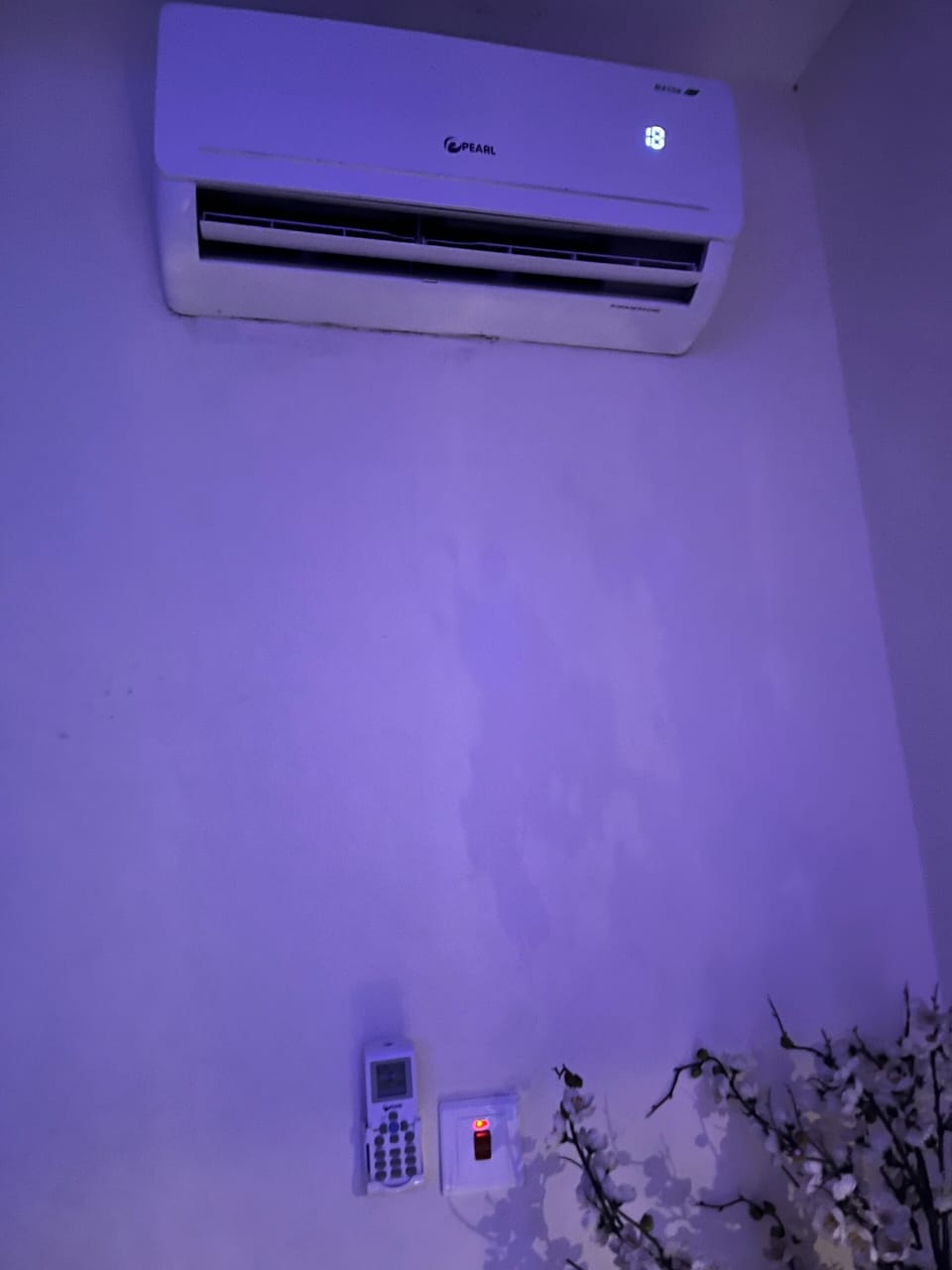 Remote control to control air conditioning for living room below the unit