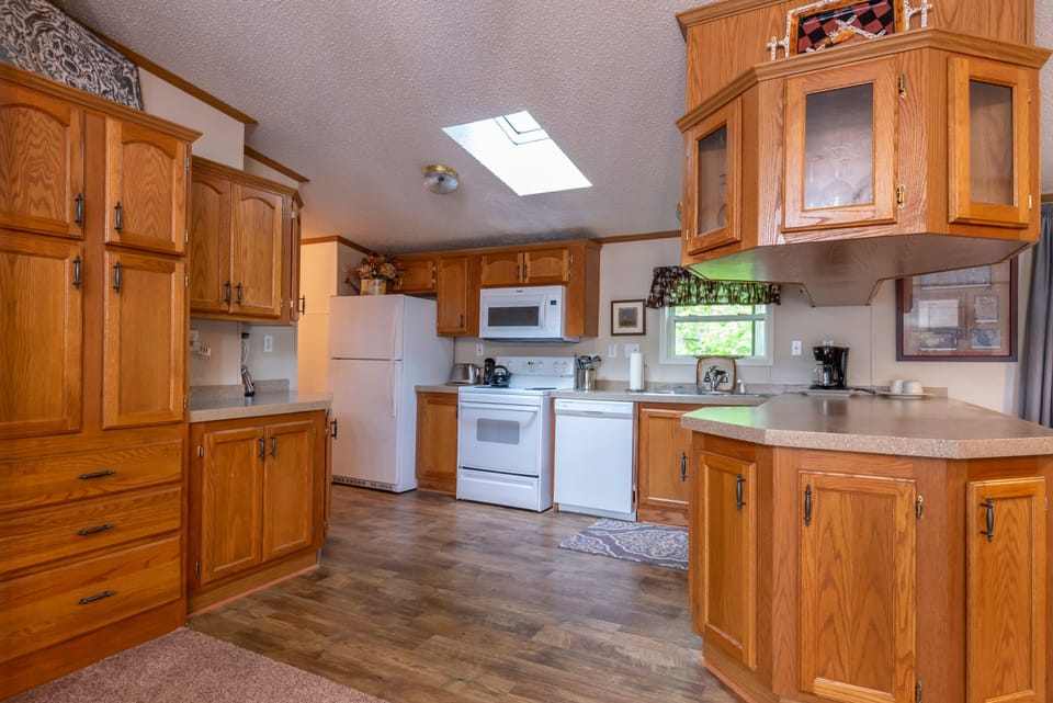 Spacious Kitchen for preparing all your vacation meals. 