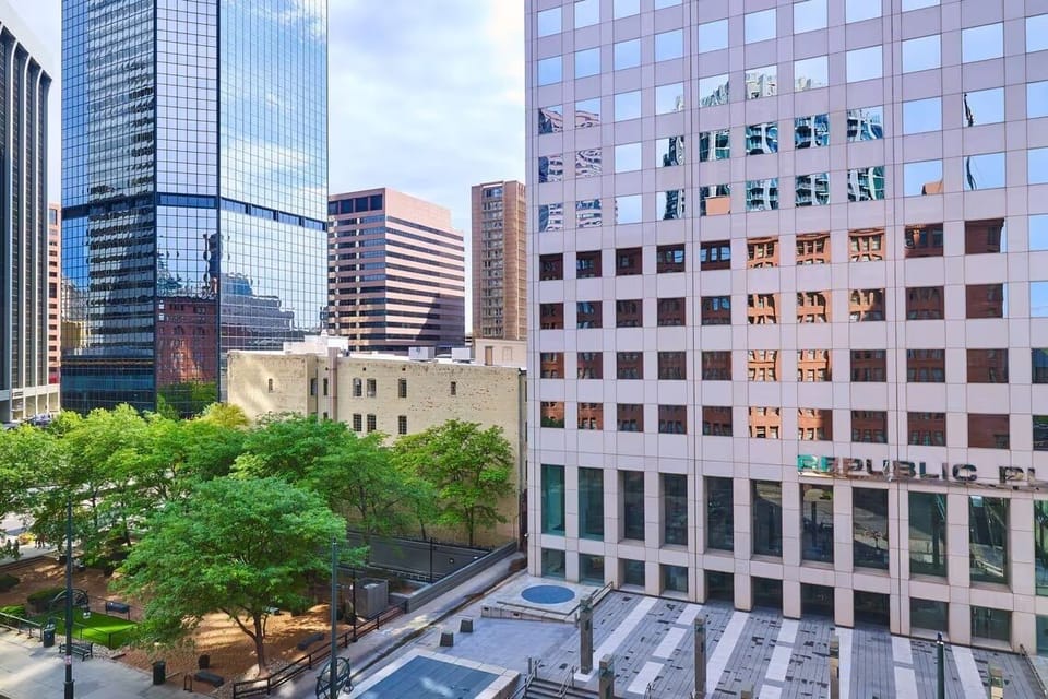 Soak in sweeping downtown views right outside your window.