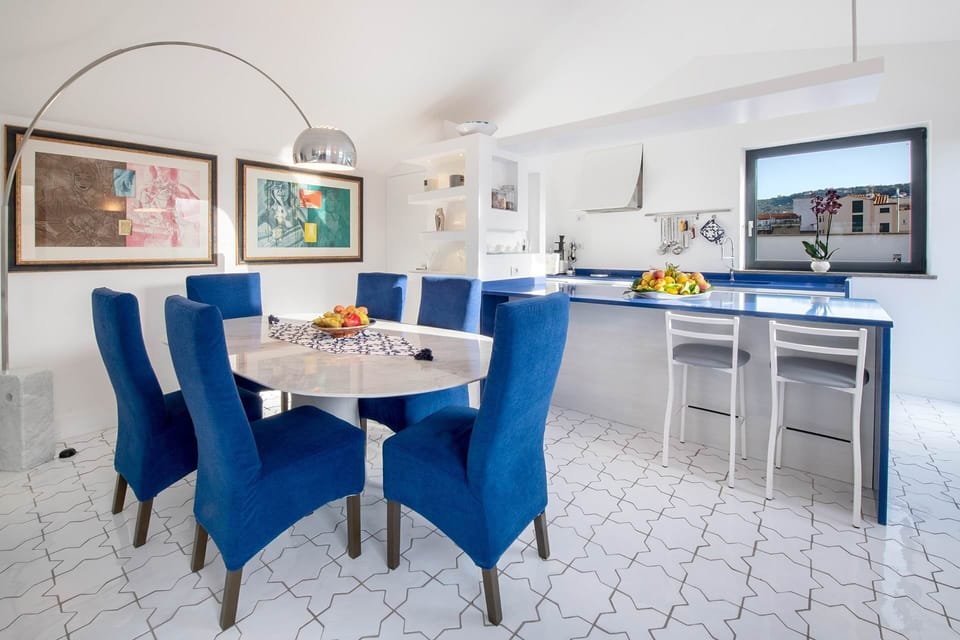 Furniture, Blue, Interior Design, Flooring, Chair, Table, Floor, Ceiling, Kitchen & Dining Room Table, Dining Room