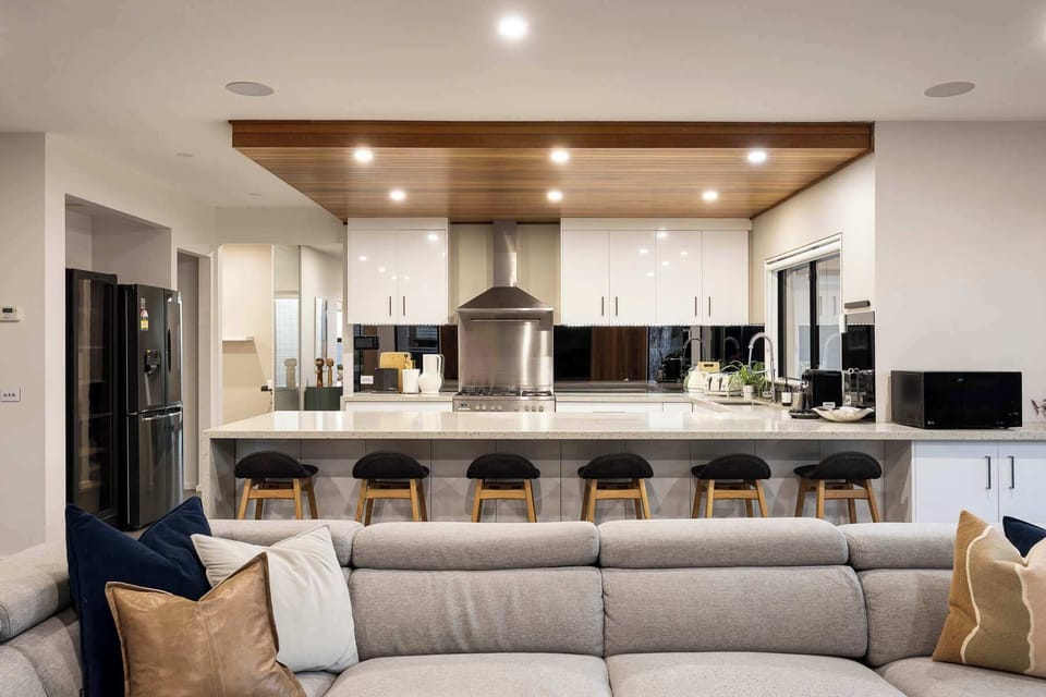 View from Living Room to Kitchen
