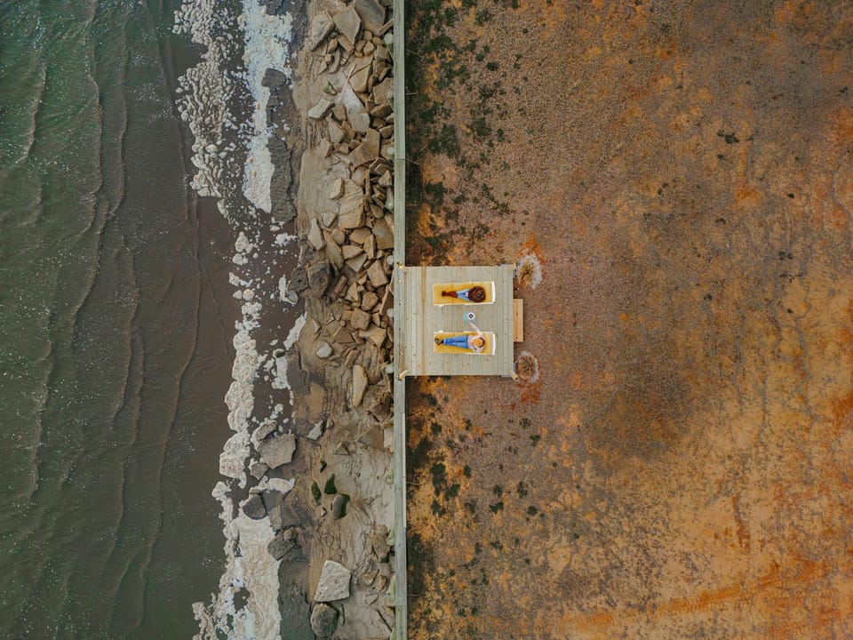 A bird’s-eye look at your surroundings from the oceanfront sundeck.