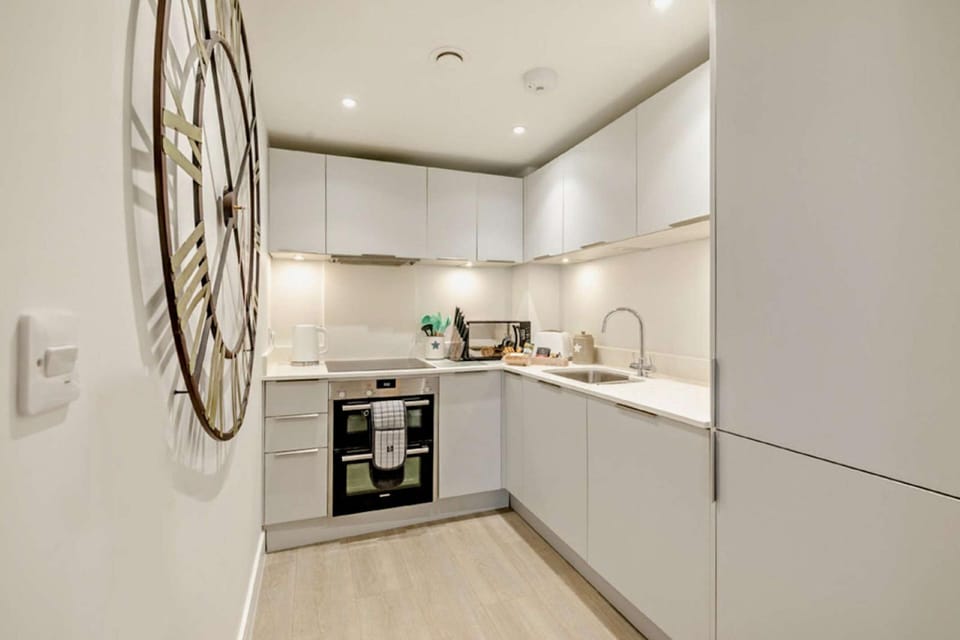 The kitchen at Waveside, Devon