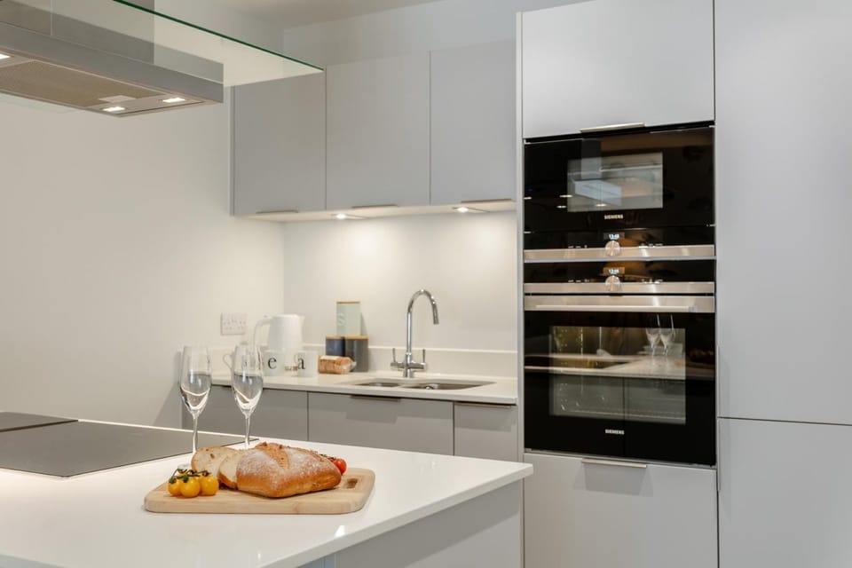 The kitchen at Whispering Bay, Devon