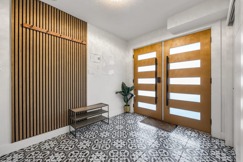 Entrance Foyer ~ Front entrance for the house with double doors.