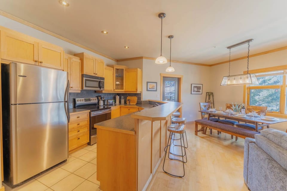 Chef's kitchen has everything you need to create memorable meals during your stay.