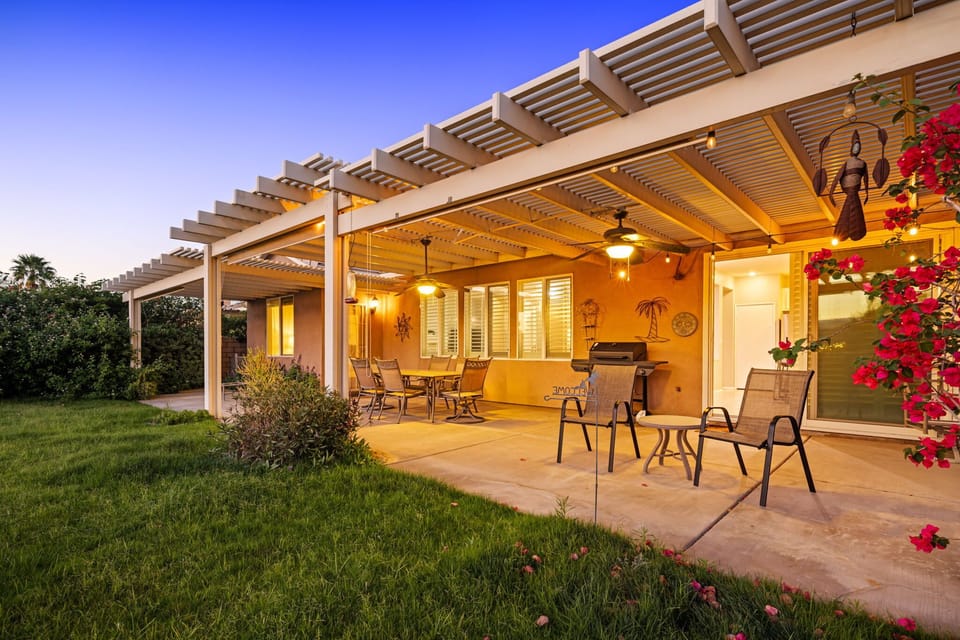 Spend quality time outdoors on this inviting patio designed for comfort and relaxation.