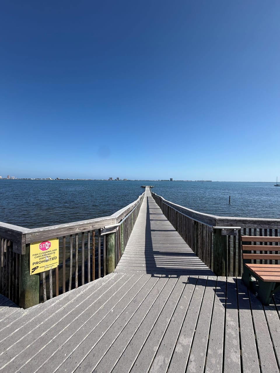 Fishing pier at park.