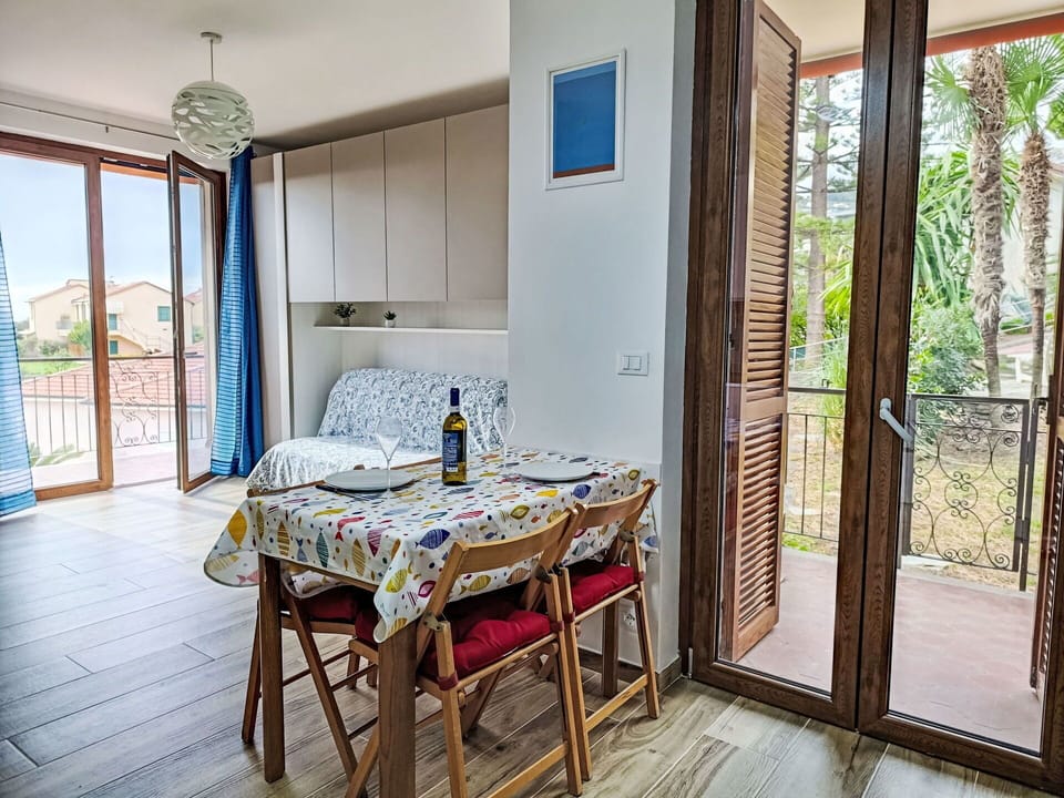 Apartment, Resort, Chair, Shade, Balcony, Kitchen & Dining Room Table, Restaurant, Eco Hotel, Hotel