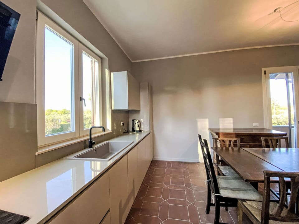 Apartment, Resort, Chair, Shade, Balcony, Kitchen & Dining Room Table, Restaurant, Eco Hotel, Hotel