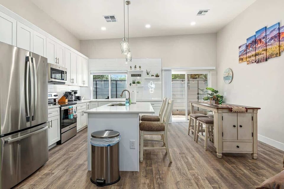 A culinary dream of a kitchen for great meals and drinks 
