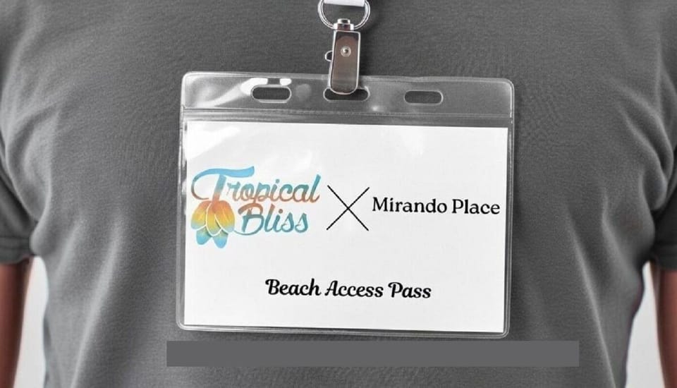 FREE PASS TO TROPICAL BEACH CLUB 10 MINUTES AWAY(FOOD/ACTIVITIES NOT INCLUDED)