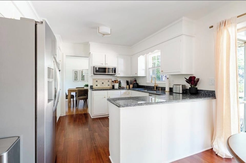 View from breakfast area into kitchen