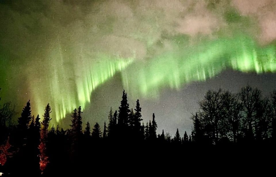 Bucket list item. Northern Lights in the backyard!