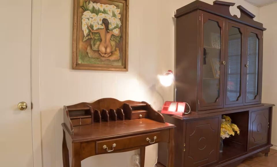 Small desk in Family room