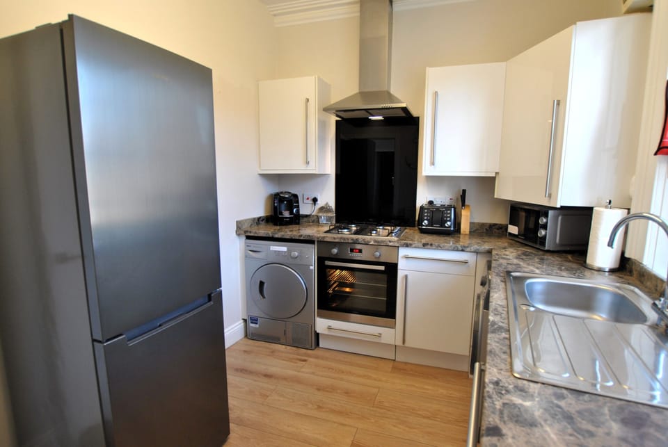 The kitchen is well-equipped for a self-catering stay