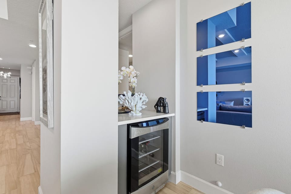 Wine Cooler in Dining Room