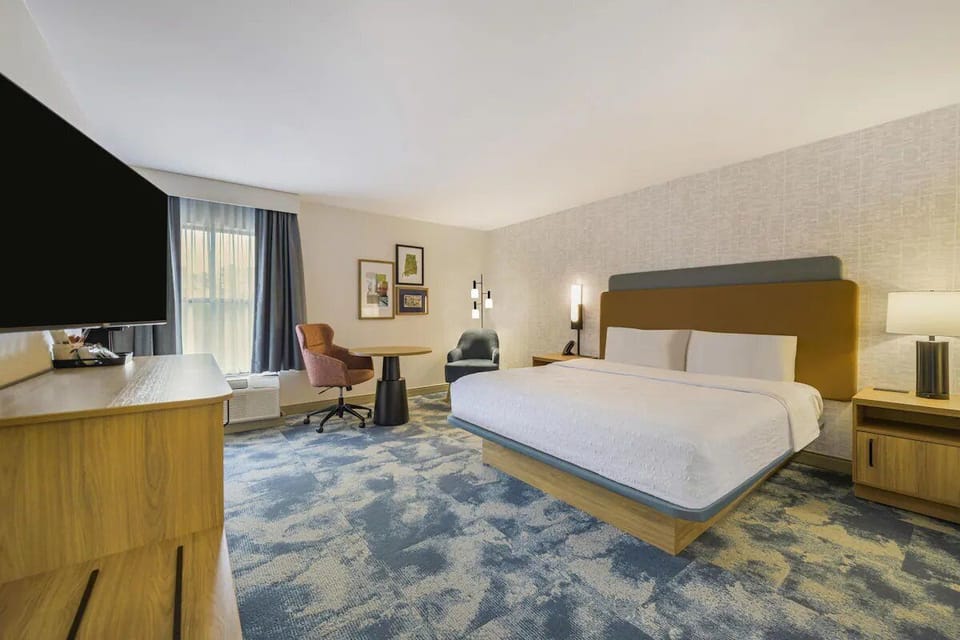 Stretch out comfortably with spacious layout and large TV