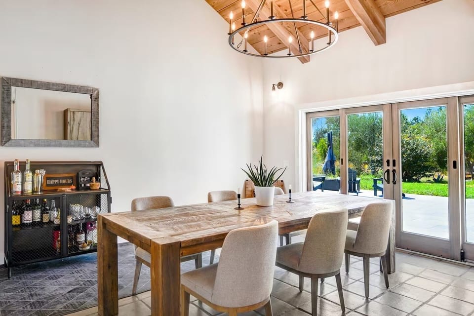 Dining room with a view.