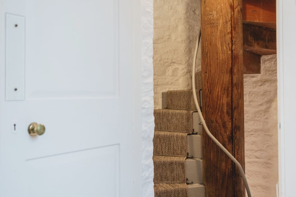 A further spiral ascent takes you up to the second floor bedroom