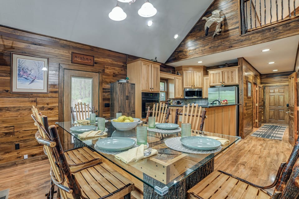 Property Interior | 3-Story Home | Central A/C & Heating | Free WiFi