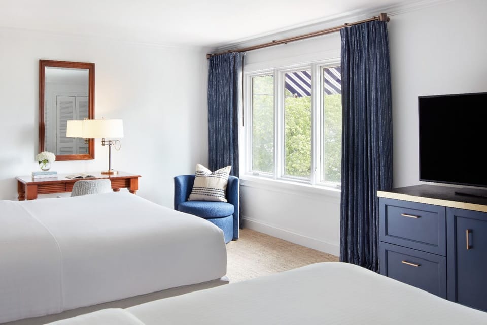 Settle in for movie nights after sunlit days outside.