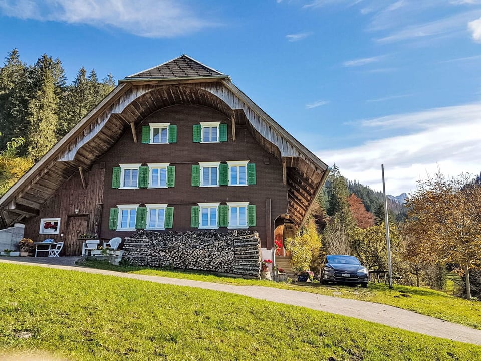 Grass, House, Rural Area, Land Lot, Home, Cottage, Hill Station, Slope, Larch, Meadow