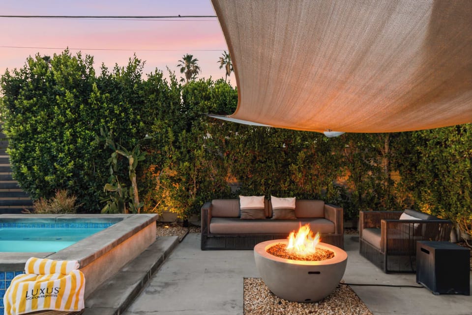 Patio | Desert Charmer in Palm Springs, California by Luxus Vacation Properties