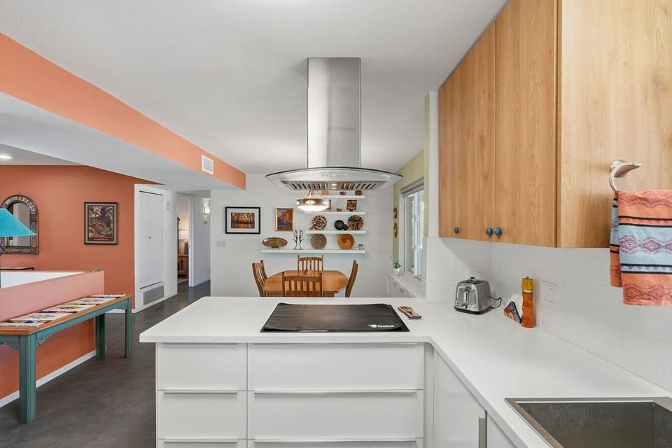 Flat Top Stove and High End Hood