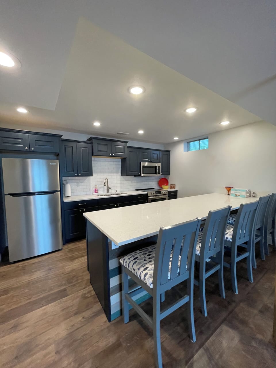 Walkout basement full kitchen and dining area 