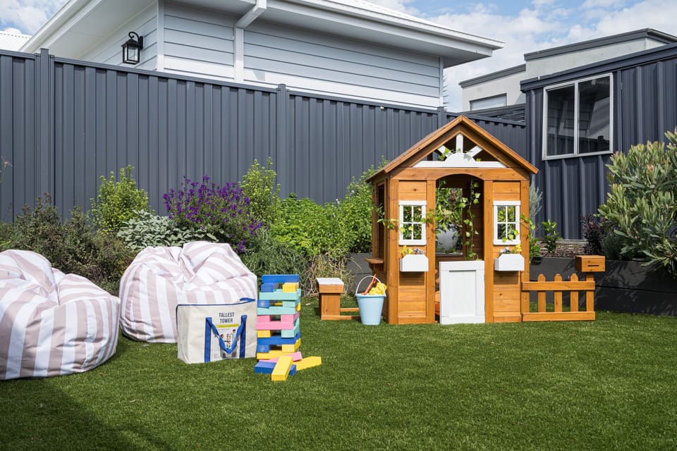 Cubby house and outdoor games