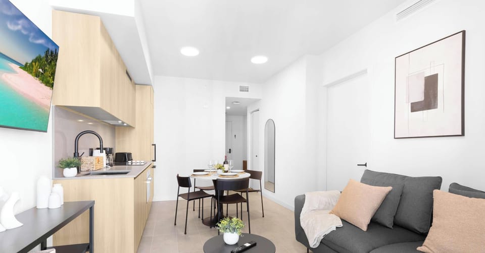 Living room - Open layout -  Sofa bed 
