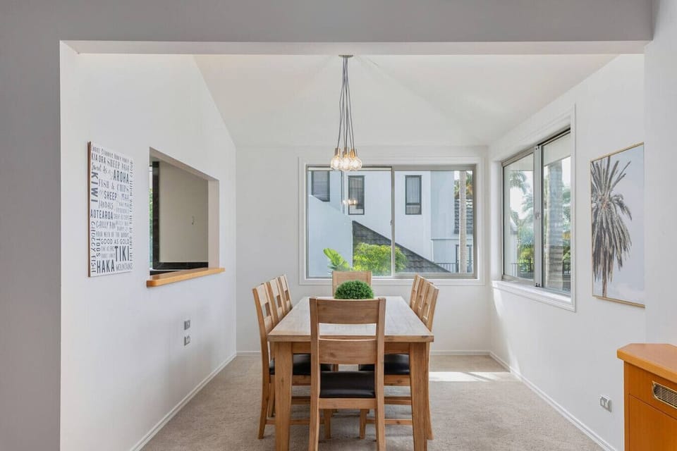 Main dining area off main living and kitchen