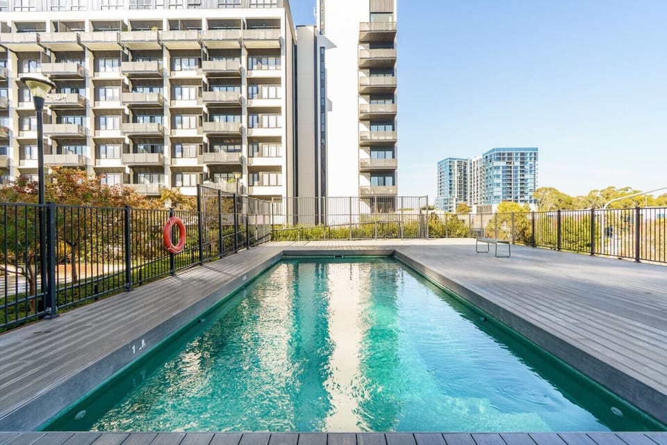 Inviting pool area, perfect for a refreshing dip on warmer days.