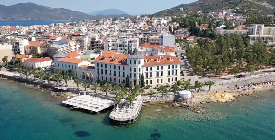 Loutra Edipsou thermal springs town (10km)