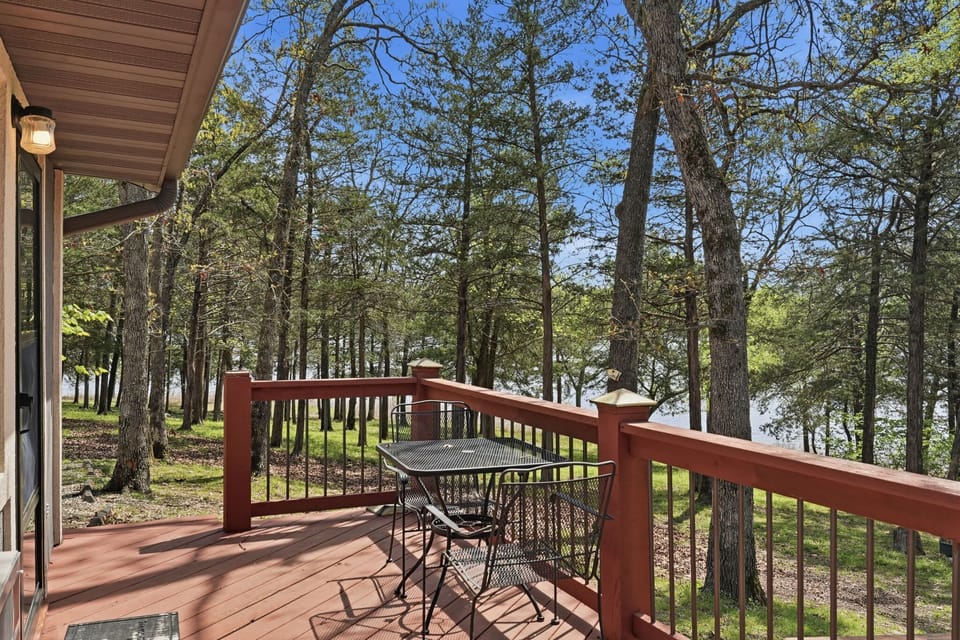 Wooded lakeview of Table Rock Lake from back deck