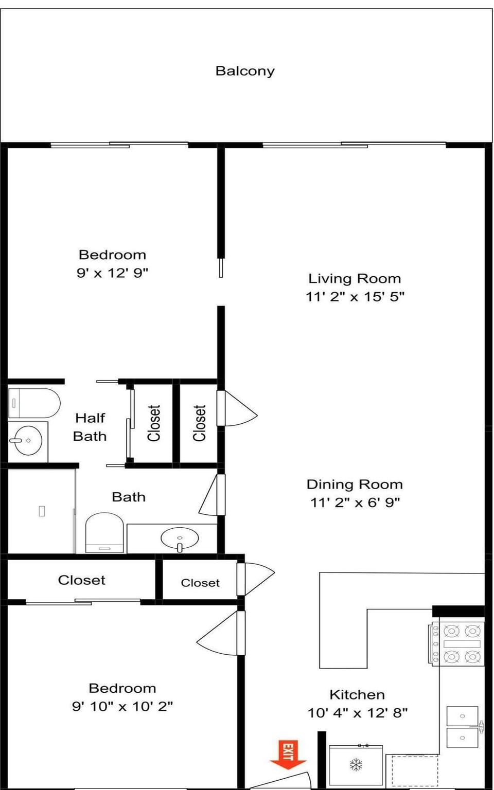 Pointe South 406 Floor Plan