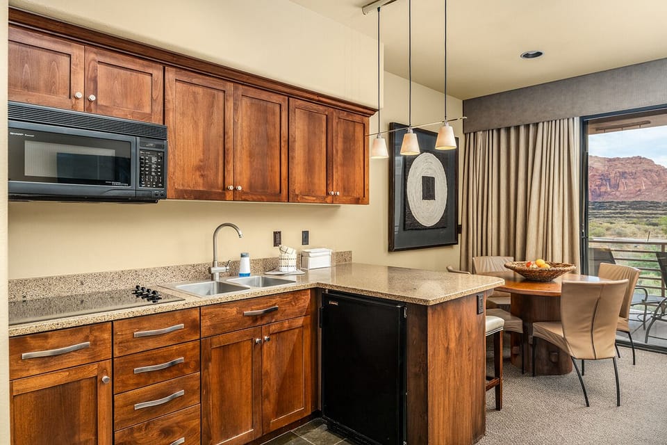 Whip up easy meals in the convenient in-suite kitchenette.