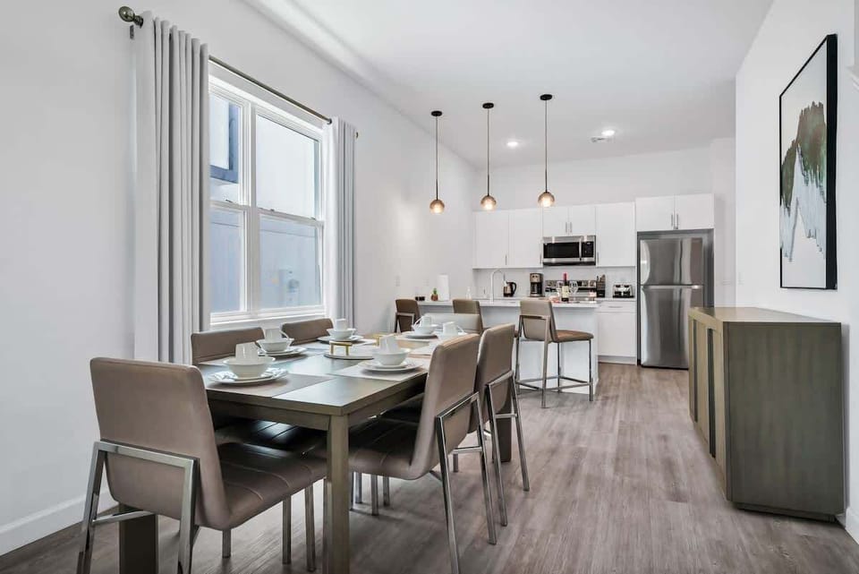 Dining table with ample seating for everyone