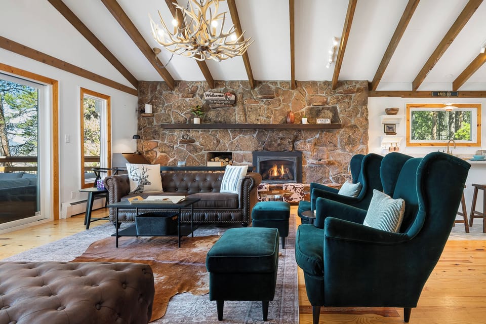 Living Room with Gas Fireplace