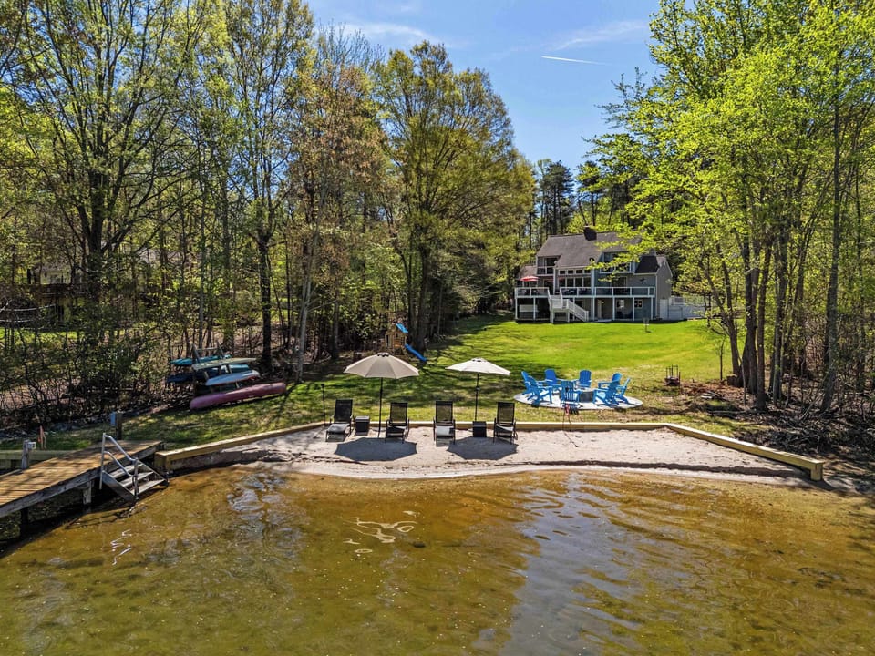 Drone Waterfront: Capturing the scale of the cove and your dock.