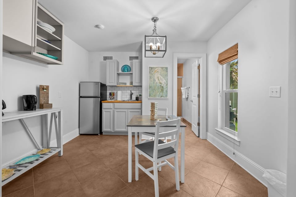 Enjoy a cozy kitchenette for snacks, coffee, and casual dining.